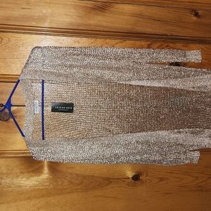 Sweater Metallic Cardigan